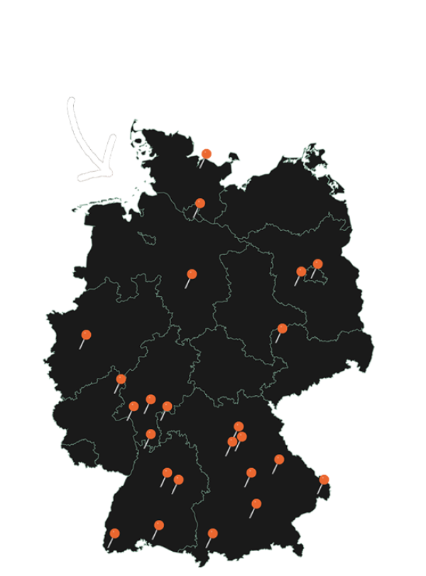 Standortkarte Pommes Freunde Claim